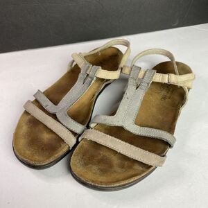Naot Judith Sandals‎ Womens Size 7 38 Casual Strap Beige/Grey